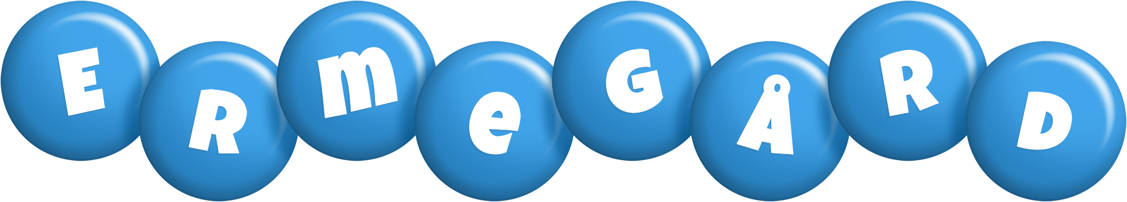 Ermegård candy-blue logo