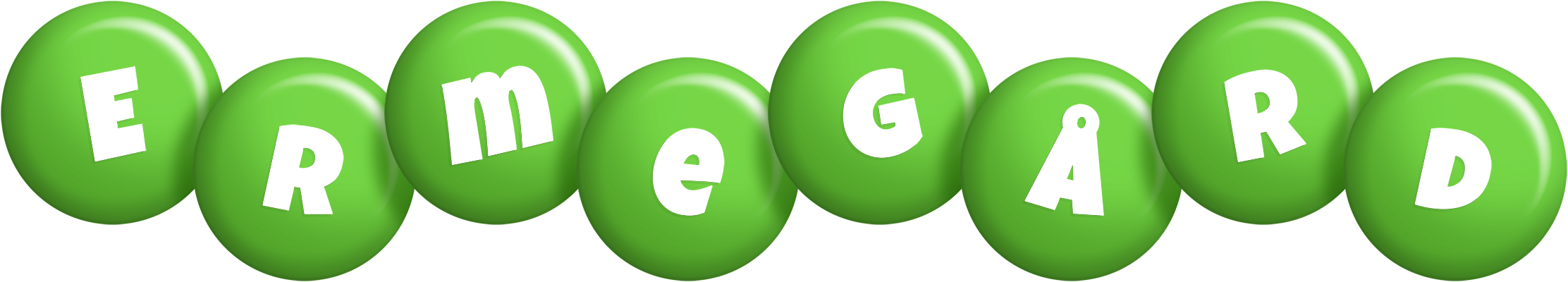 Ermegård candy-green logo
