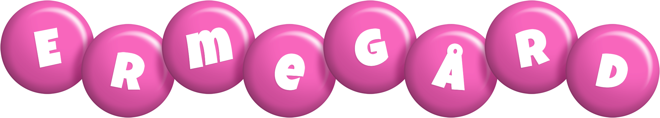 Ermegård candy-pink logo