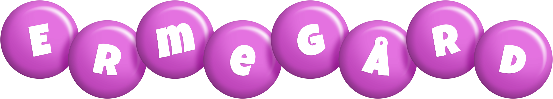 Ermegård candy-purple logo