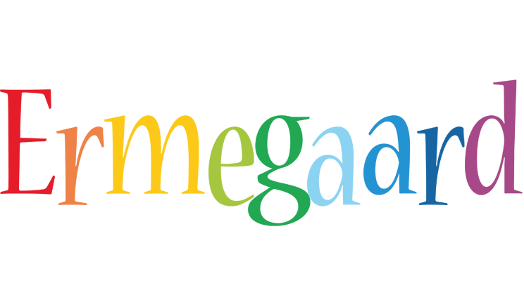 Ermegaard birthday logo