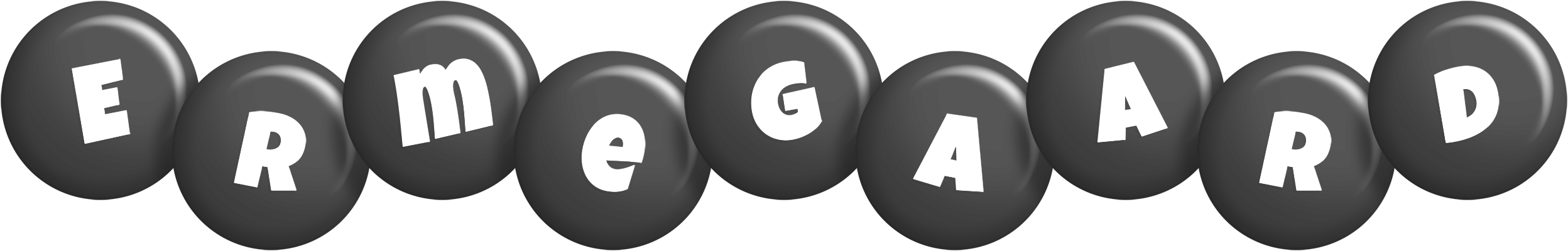 Ermegaard candy-black logo