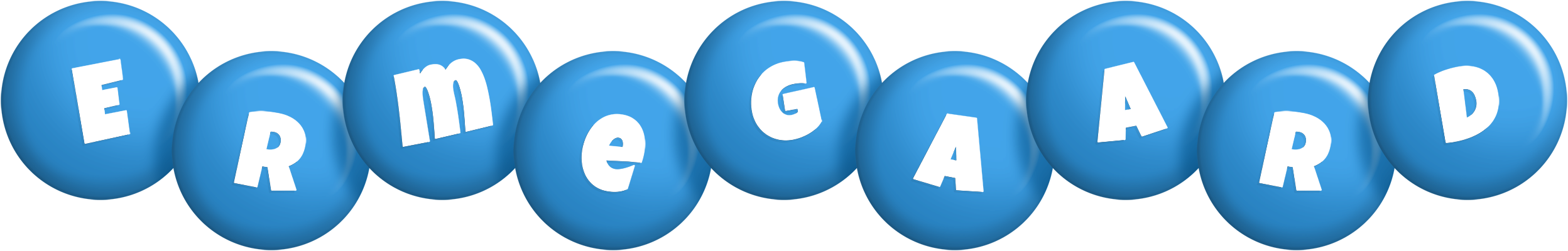 Ermegaard candy-blue logo