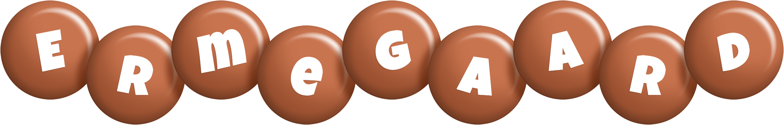 Ermegaard candy-brown logo