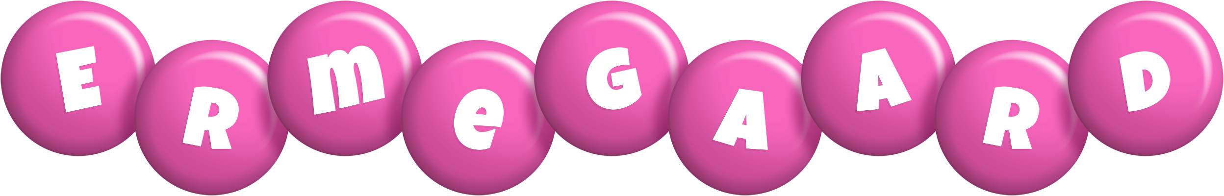 Ermegaard candy-pink logo
