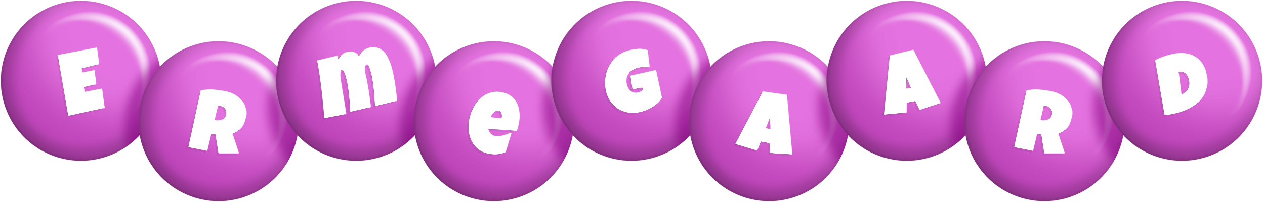 Ermegaard candy-purple logo