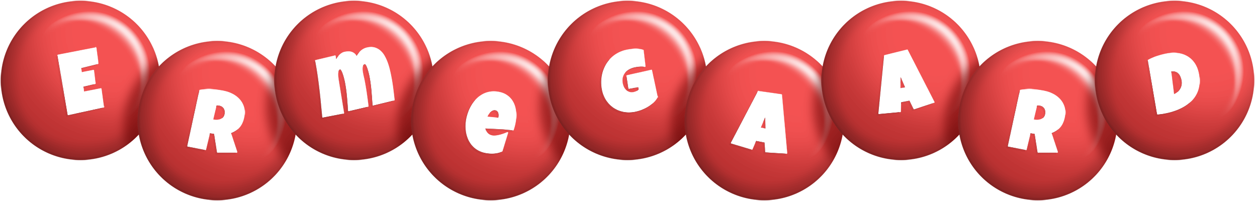 Ermegaard candy-red logo