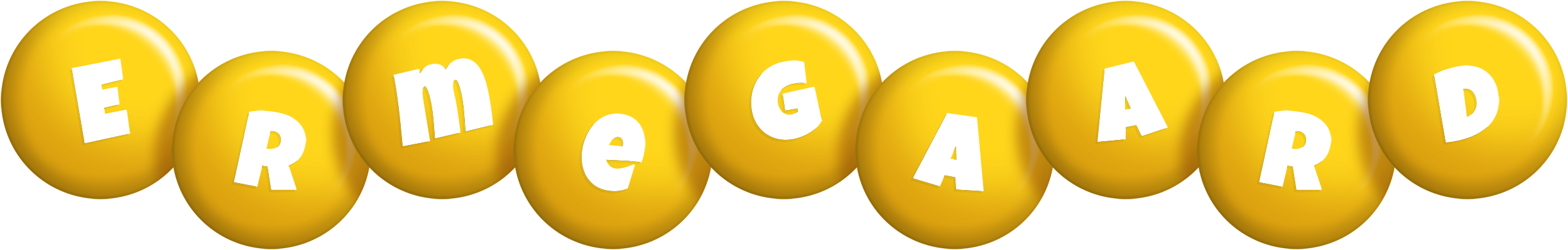 Ermegaard candy-yellow logo