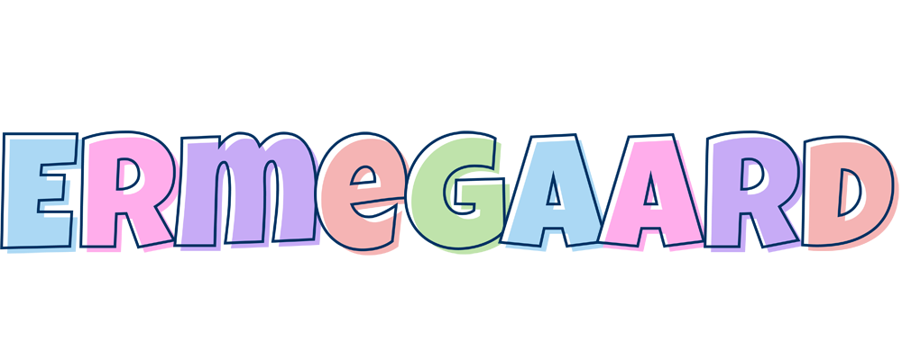 Ermegaard pastel logo