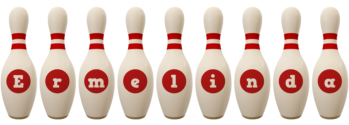 Ermelinda bowling-pin logo