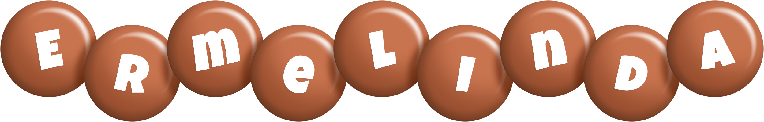 Ermelinda candy-brown logo