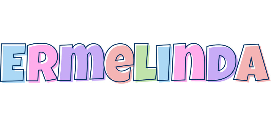 Ermelinda pastel logo