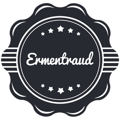 Ermentraud badge logo