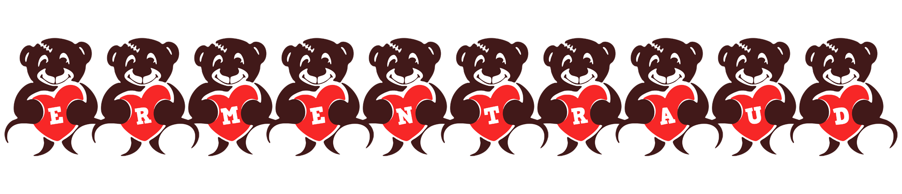 Ermentraud bear logo