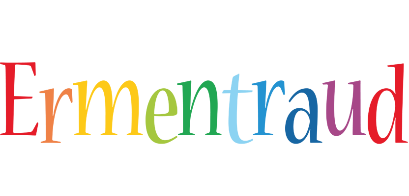Ermentraud birthday logo