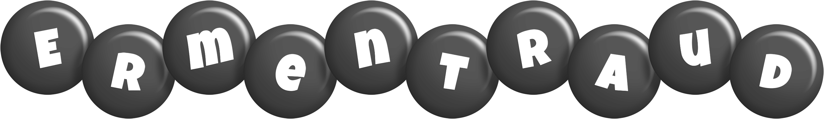 Ermentraud candy-black logo