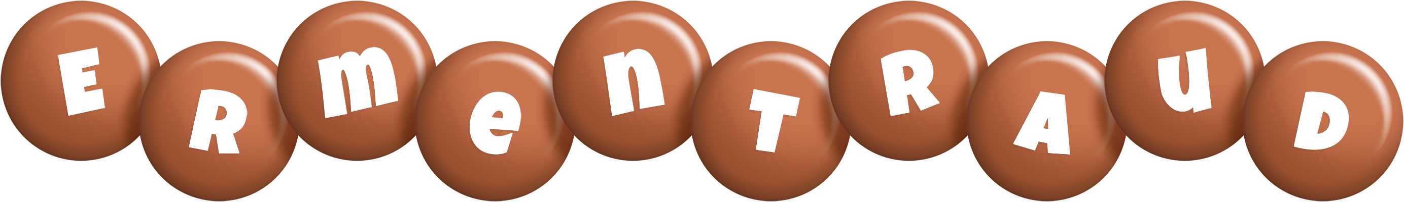 Ermentraud candy-brown logo