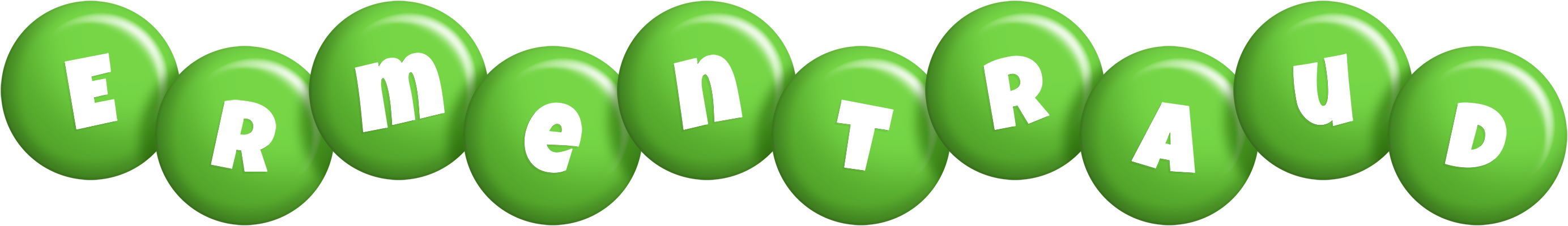 Ermentraud candy-green logo