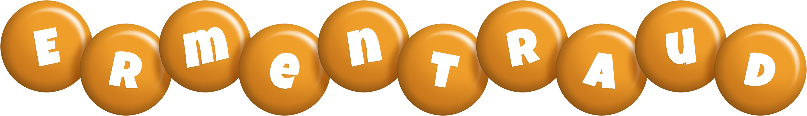 Ermentraud candy-orange logo