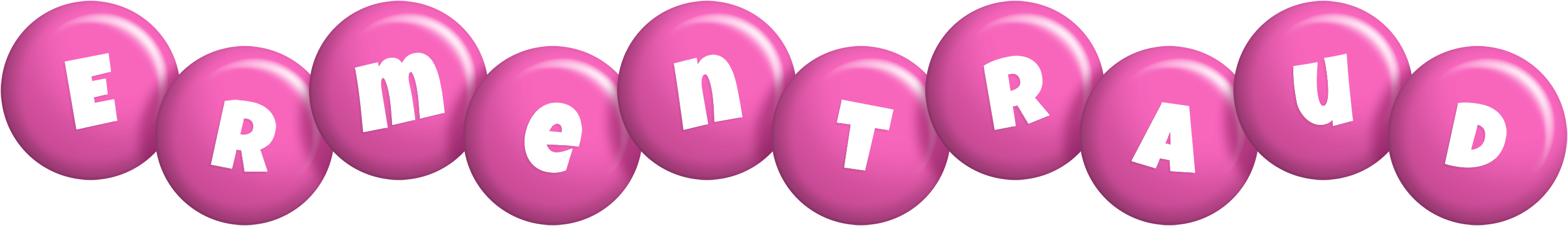 Ermentraud candy-pink logo