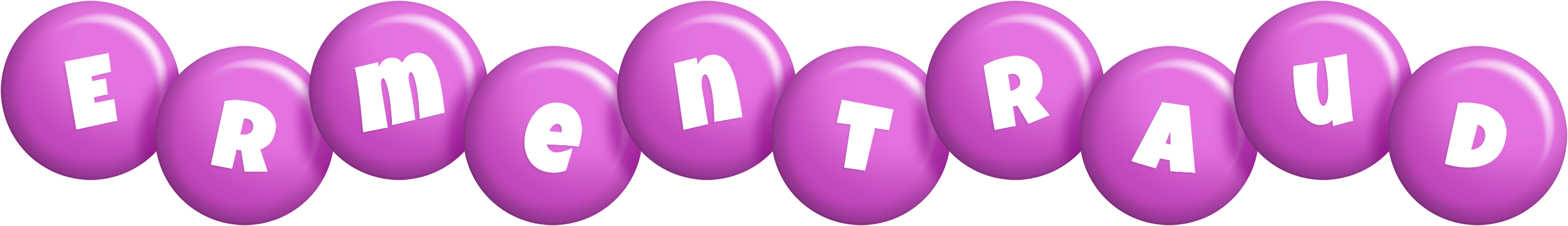 Ermentraud candy-purple logo