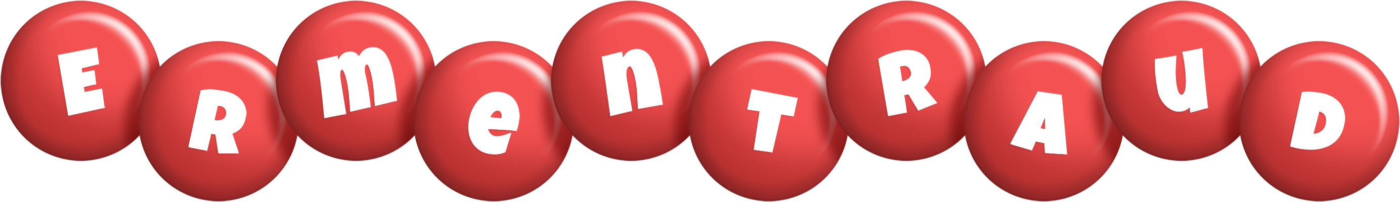 Ermentraud candy-red logo