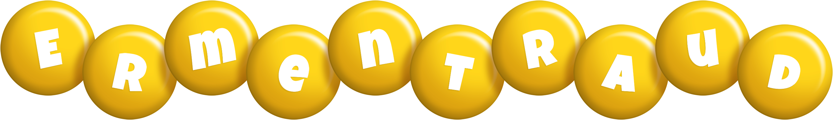 Ermentraud candy-yellow logo