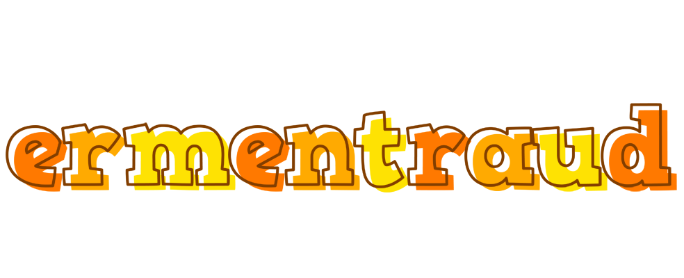 Ermentraud desert logo