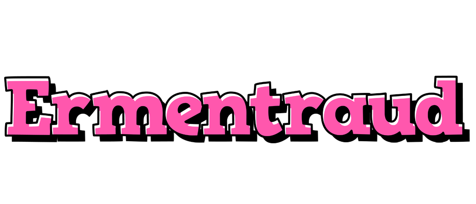 Ermentraud girlish logo