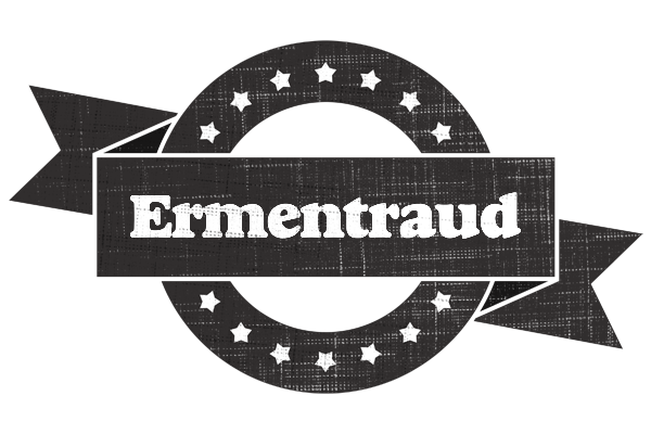 Ermentraud grunge logo