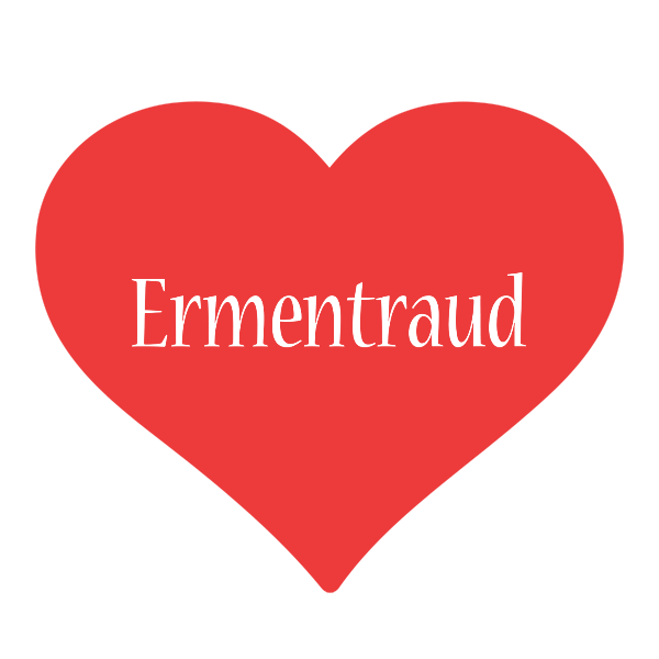 Ermentraud love logo