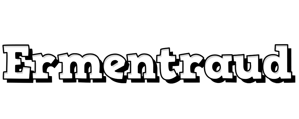 Ermentraud snowing logo