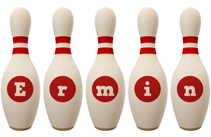 Ermin bowling-pin logo