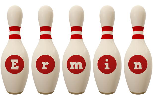Ermin bowling-pin logo