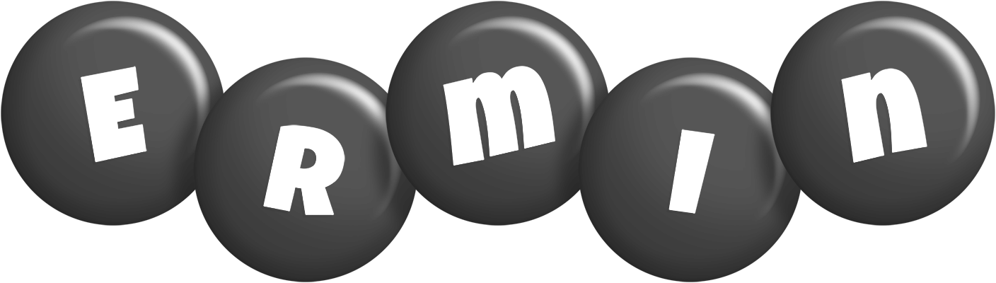 Ermin candy-black logo