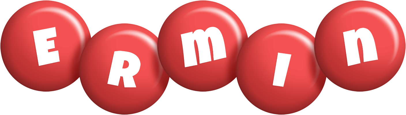 Ermin candy-red logo