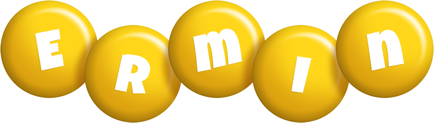 Ermin candy-yellow logo