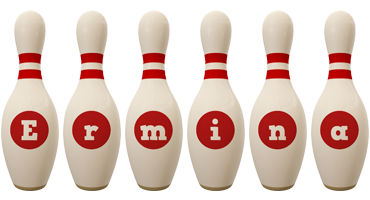 Ermina bowling-pin logo