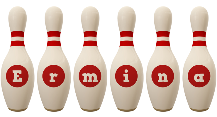 Ermina bowling-pin logo