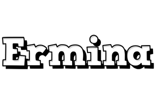 Ermina snowing logo