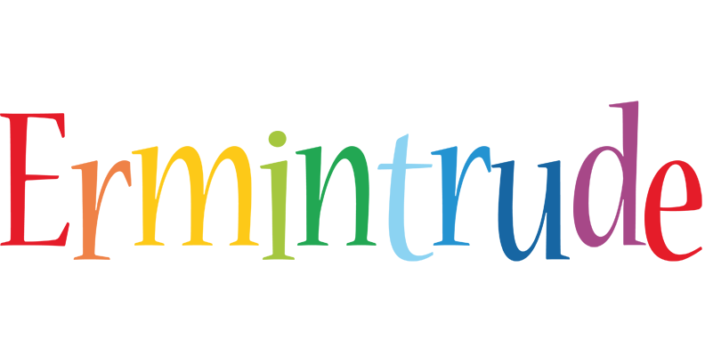 Ermintrude birthday logo