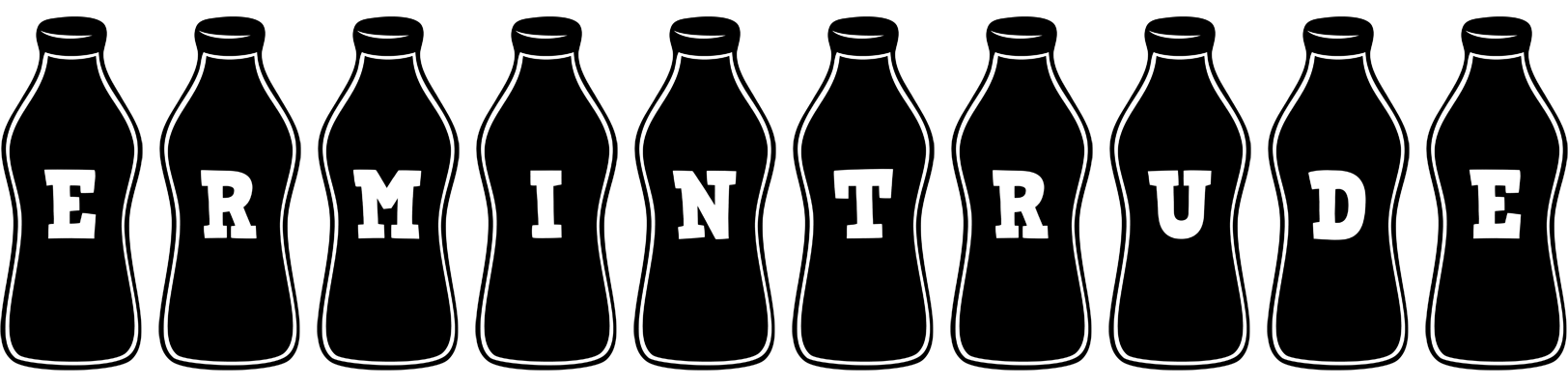Ermintrude bottle logo
