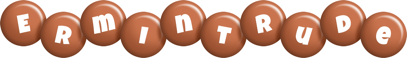 Ermintrude candy-brown logo