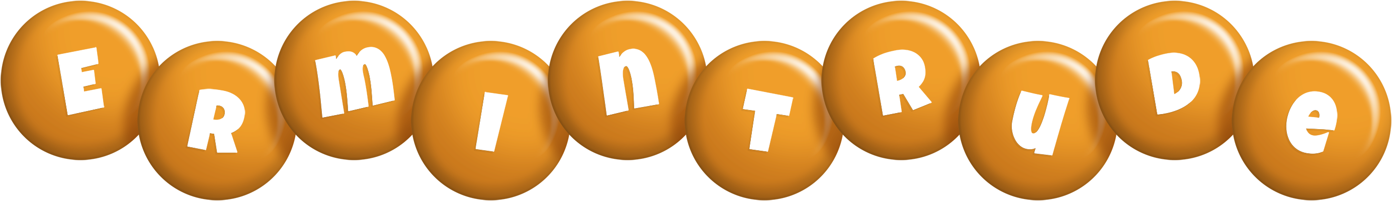 Ermintrude candy-orange logo