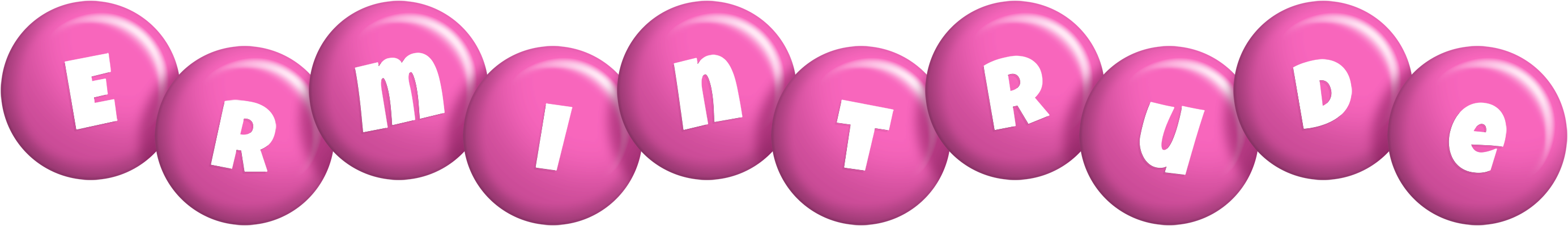 Ermintrude candy-pink logo