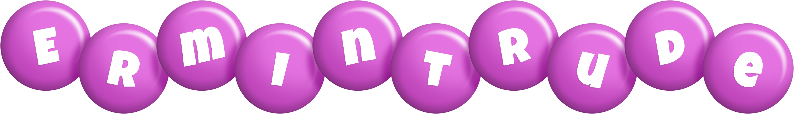 Ermintrude candy-purple logo