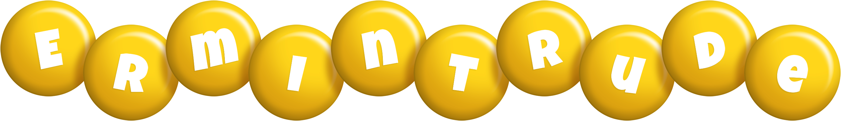 Ermintrude candy-yellow logo