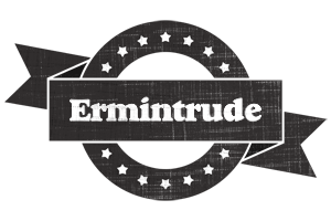 Ermintrude grunge logo