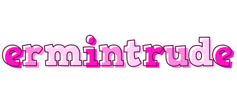 Ermintrude hello logo