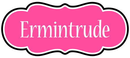 Ermintrude invitation logo